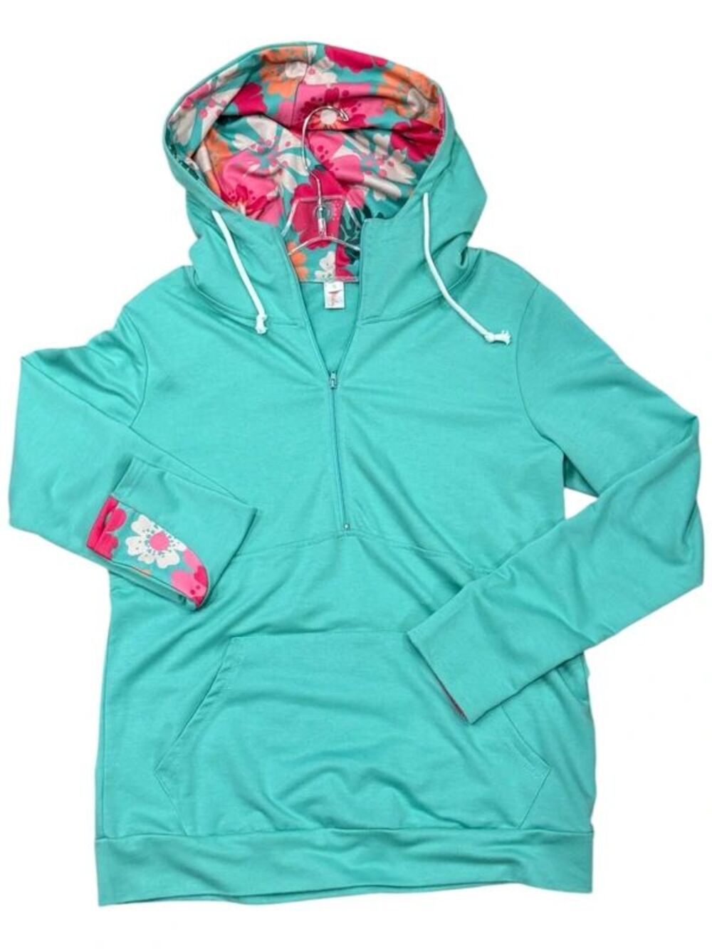 Mint Floral Pullover